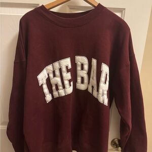 The Bar Burgundy Sweatshirt